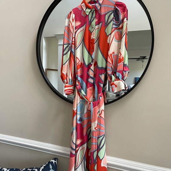 Alexis x Target Floral Long Sleeve Robe Dress - Picture 11 of 13